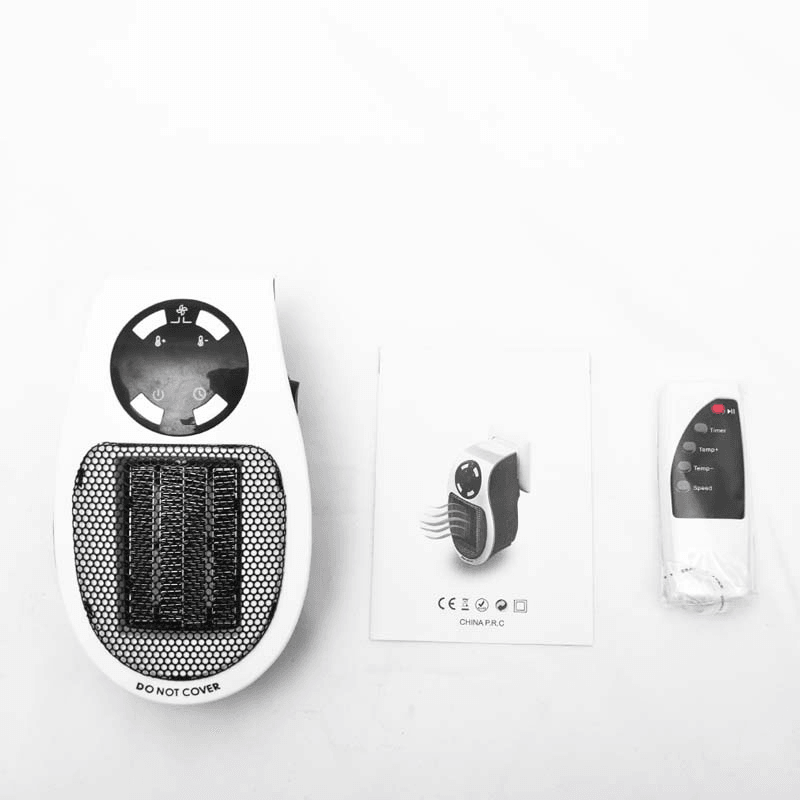 Ipree® SH1 500W Mini Heater Fan Winter Warmer EU Plug Heating Device with Remote Control - MRSLM