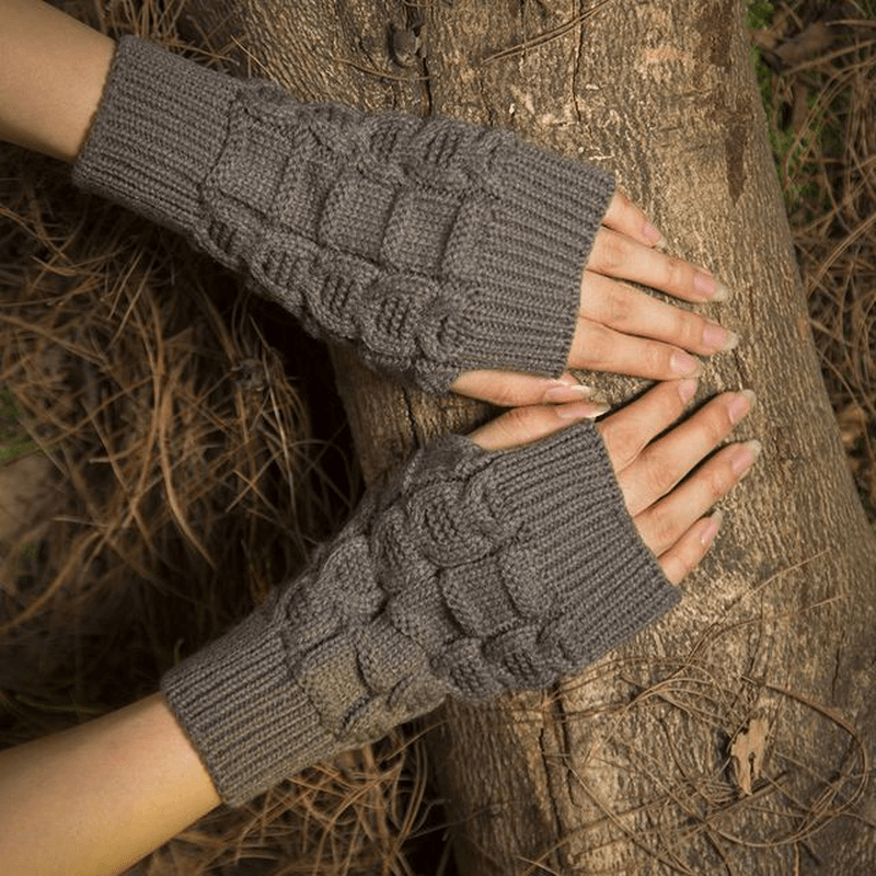 Warm Knit Fingerless Gloves - MRSLM