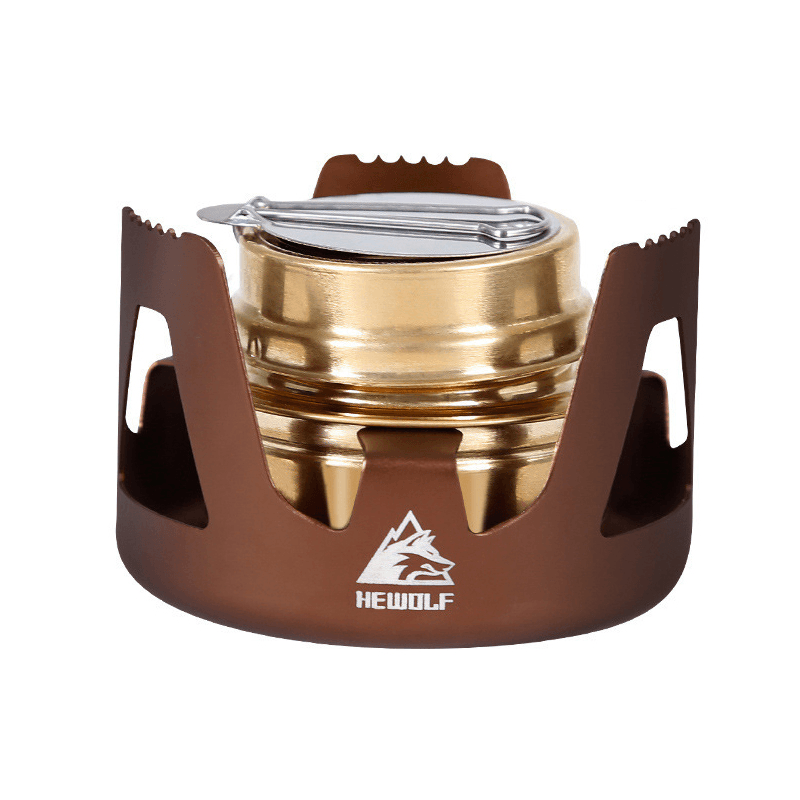 Hewolf HW-1836 Outdoor Portable Alcohol Cooking Stove Mini Burner Furnace Camping Picnic - MRSLM