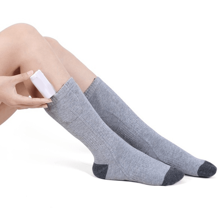 5V Thermal Cotton Heated Socks Men Women Battery Case Battery Operated Winter Foot Warmer Electric Socks Warming Socks - MRSLM