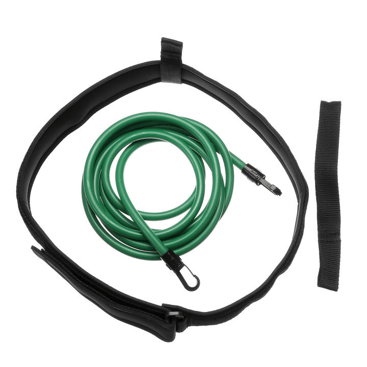 5/6X10X2/3/4M Green Swimming Resistance Bands Swim Training Belts Harness Static Swimming Exercise - MRSLM