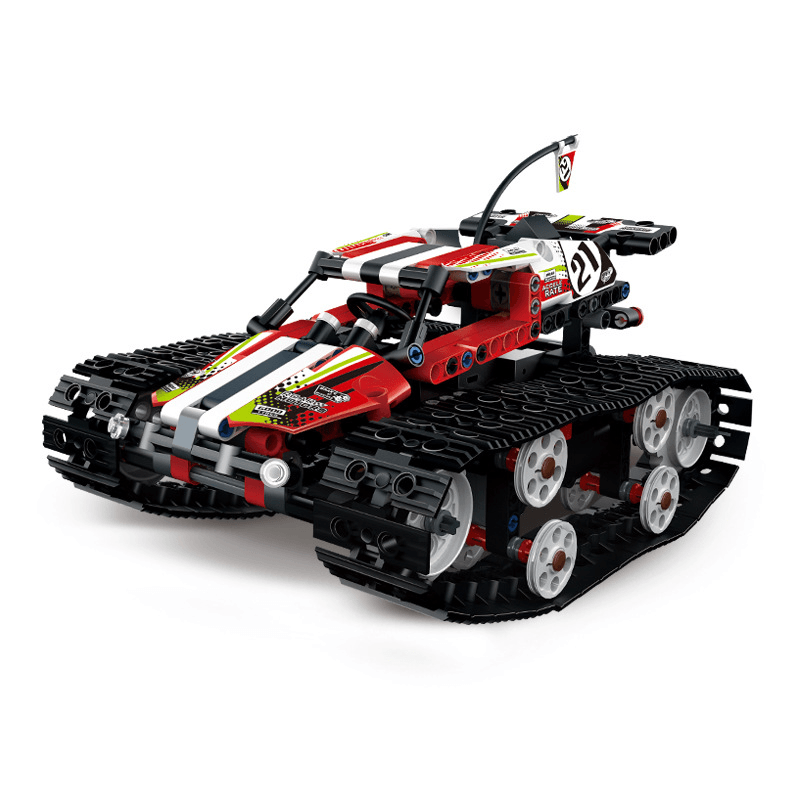 Remote Control Electric Tracked High-Speed Vehicle Assembling Building Blocks Toy - MRSLM