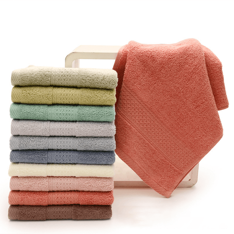 KC-X2 100% Cotton Solid Bath Towel Fast Drying Soft 10 Colors Thick High Absorbent - MRSLM