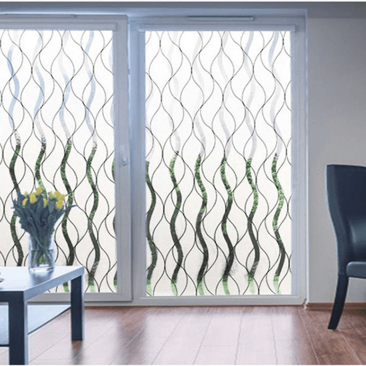 Frosted Window Film PVC Glass Film Sticker Heat Resistant Privacy Home Decoration - MRSLM