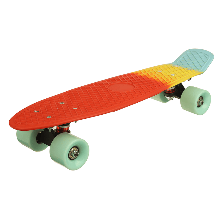 23Inch Kids Skateboard Flashing Four-Wheel Longboard Children Mini Cruiser Scooter Max Load 50Kg - MRSLM