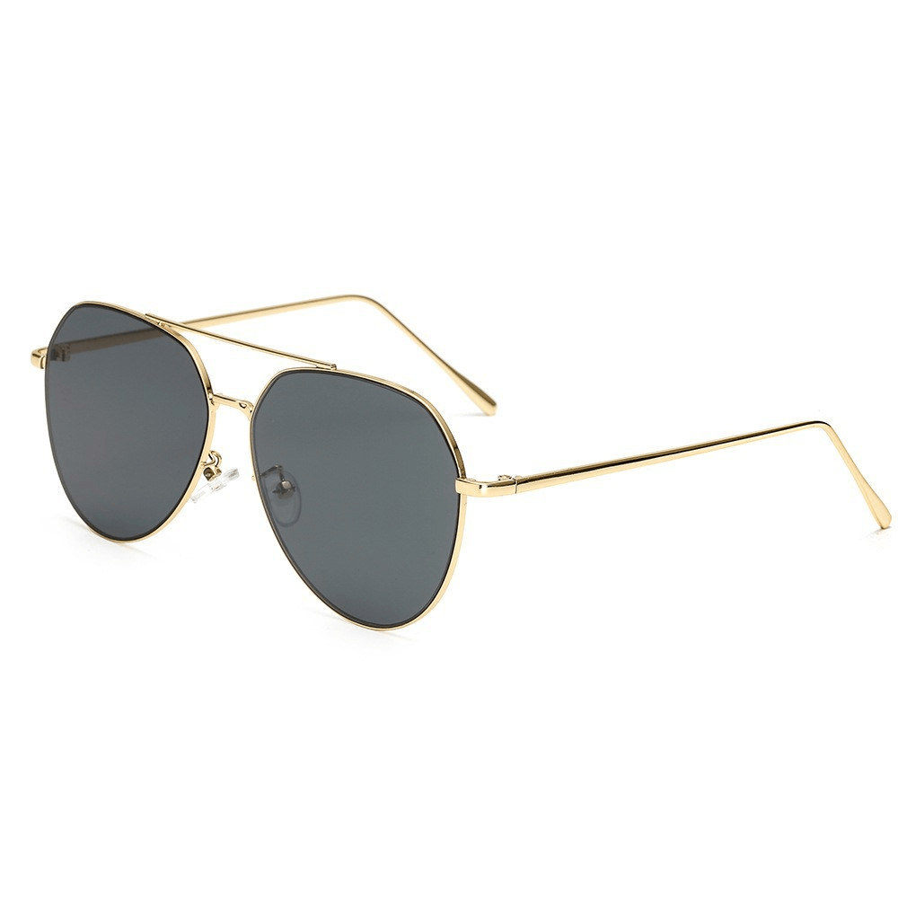 Men Metal Pilot Sunglasses Women Polarized Aviator Eyewear - MRSLM