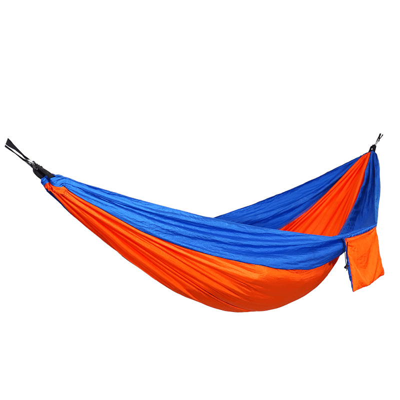 Outdoor Hanging Camping Hammocks Portable Lightweight Parachute Nylon Hiking Hammock for Backpacking Travel Max Load 150KG - MRSLM