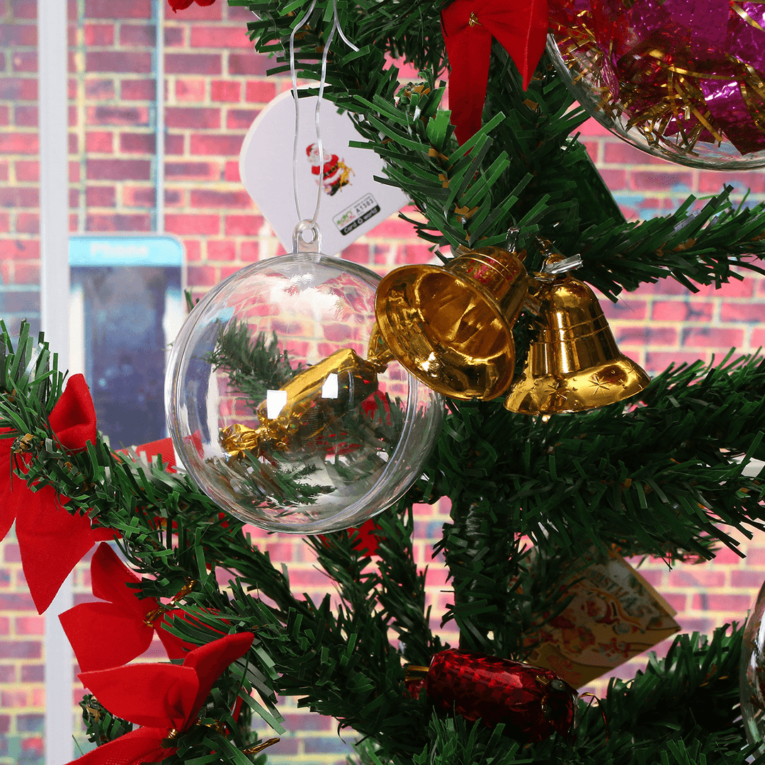 10Pcs 50/70/100/120Mm Christmas Magic Ball Clear Transparent Tree Balls Bauble Christmas Ornament Home Decorations Gift - MRSLM