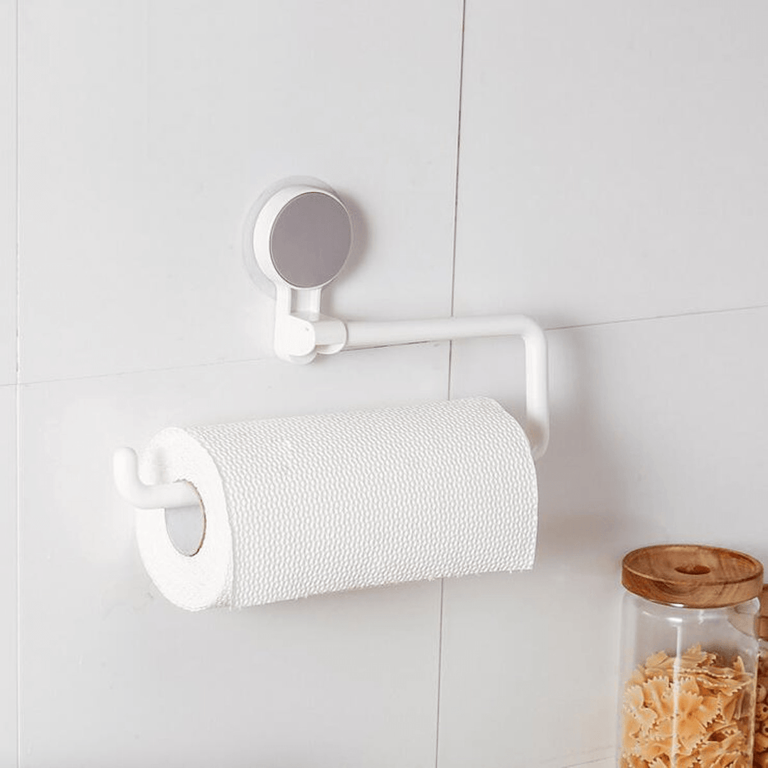 Roll Paper Storage Holder Toilet Kitchen Tissue Towel Organizer Hanging Shelf Rack - MRSLM