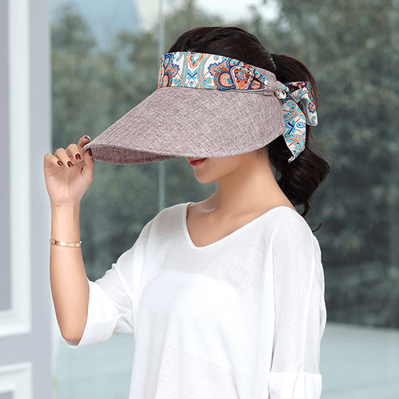 Women Summer Foldable Wide Brim Anti-Uv Sun Bucket Hat - MRSLM