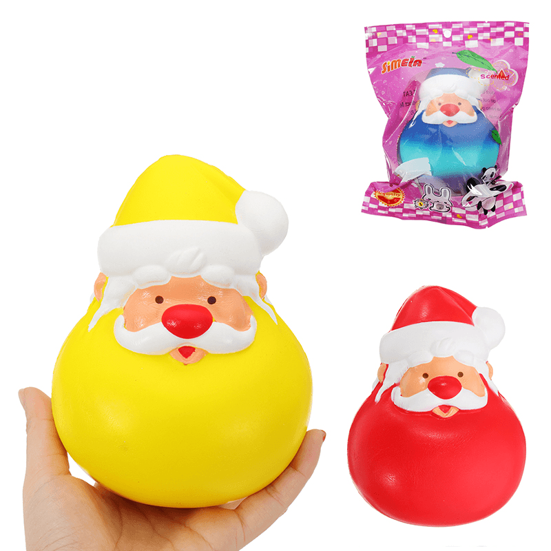 Simela Squishy Father Christmas Tumbler 13Cm Slow Rising Collection Gift Decor Soft Squeeze Toy - MRSLM