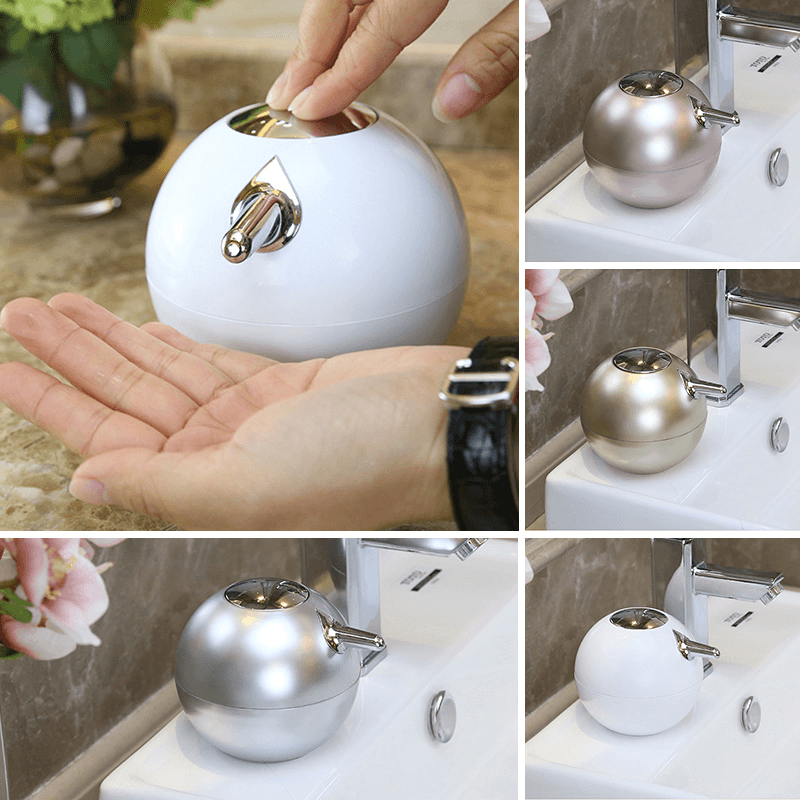 380ML Exquisite Ball Shape Soap Dispenser Lotion Liquid Hand Wash Sanitizer Bottle Modern Home Decor - MRSLM