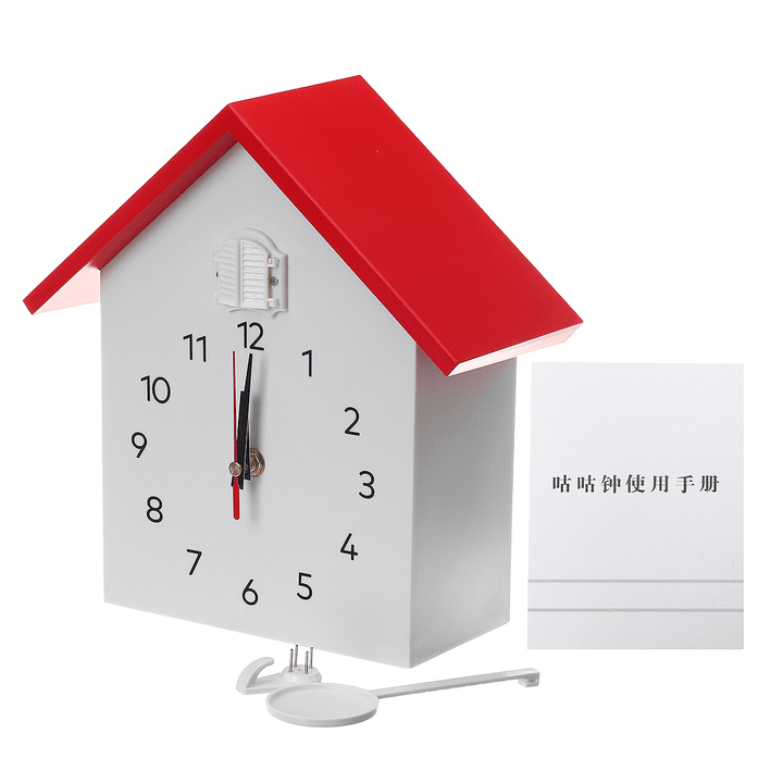 Cuckoo Quartz Wall Clock Modern Bird Home Living Room Hanging Watch Decoration - MRSLM