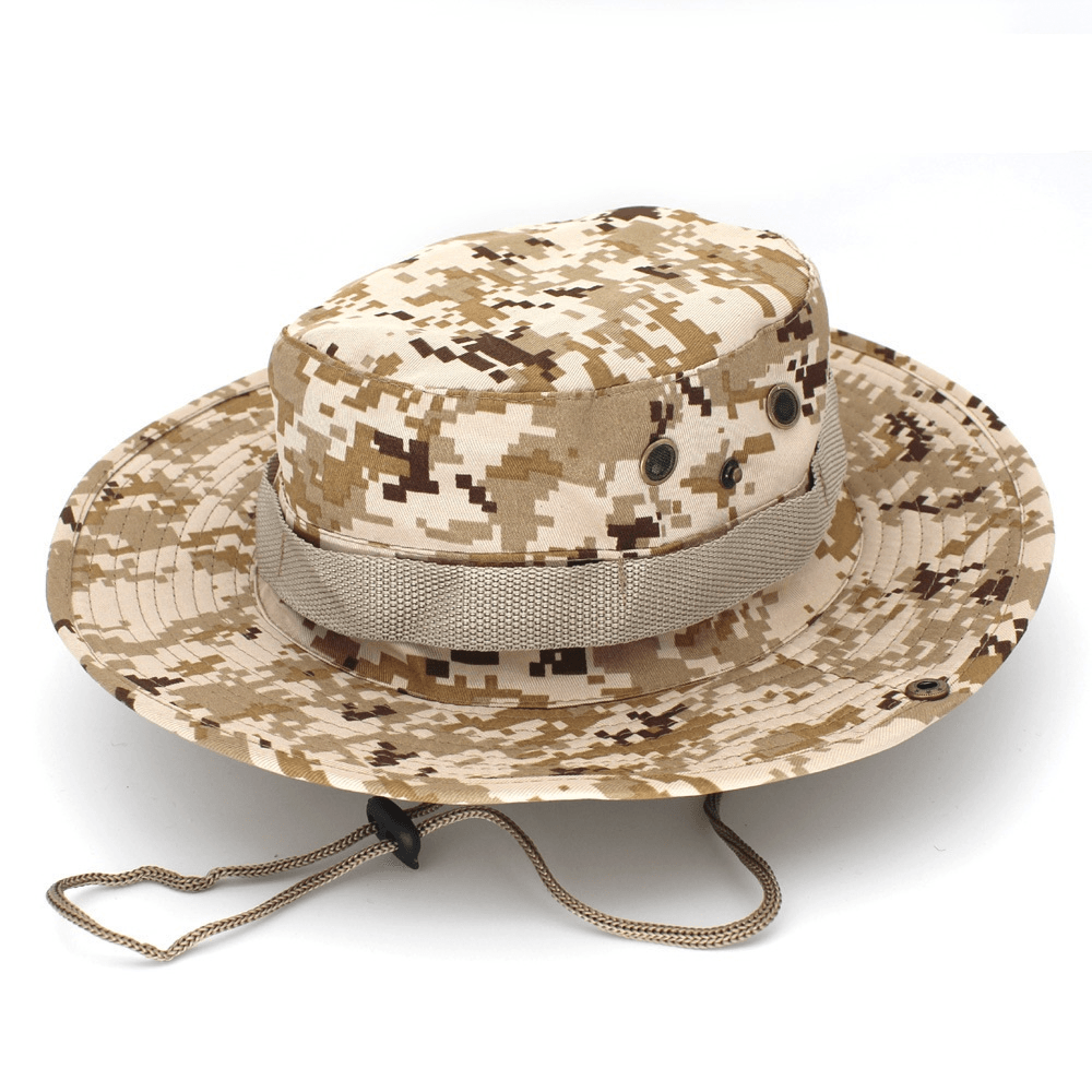 Leisure Jungle round Hat Mountaineering Fishing Camouflage Penny Hat - MRSLM