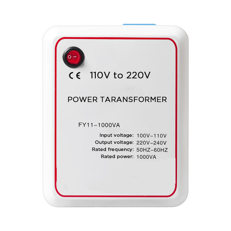 1000W 110V to 220V Power Transformer Heavy Duty Step up Voltage Converter Circuit Breaker Protection Travel Home - MRSLM