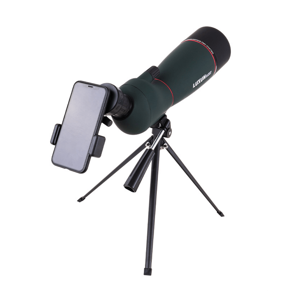 LUXUN 25-75X70 Zoomable View Telescope Waterproof BAK4 Optic Bird Monocular with Tripod Storage Bag - MRSLM