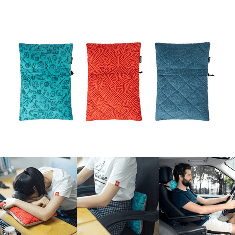 Naturehike NH19ZT001 Folding Pillow Portable Soft Sponge Back Cushion Neck Headrest Outdoor Travel - MRSLM