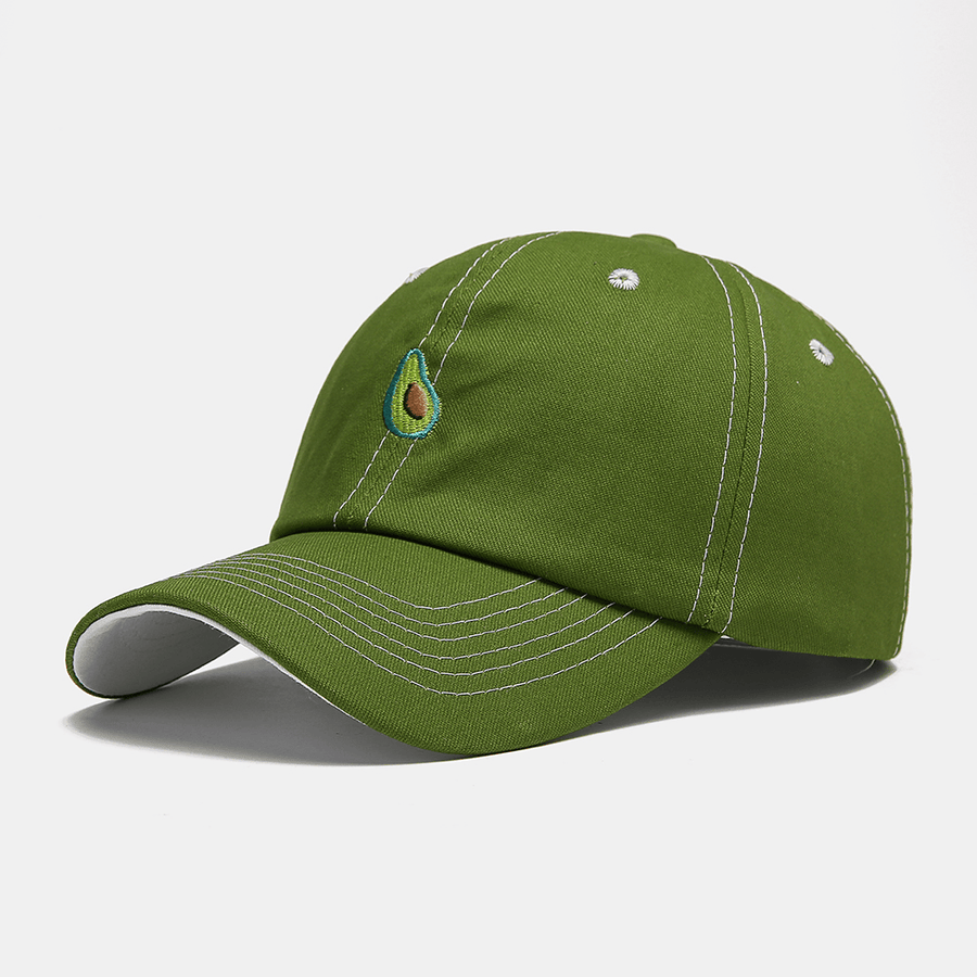 Unisex Fruit Avocado Green Pattern Baseball Cap - MRSLM