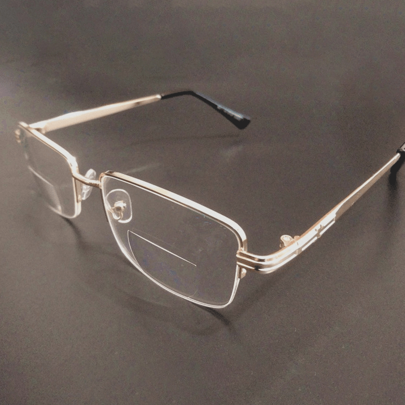 Metal round Lightweight Bifocal Reading Glasses - MRSLM