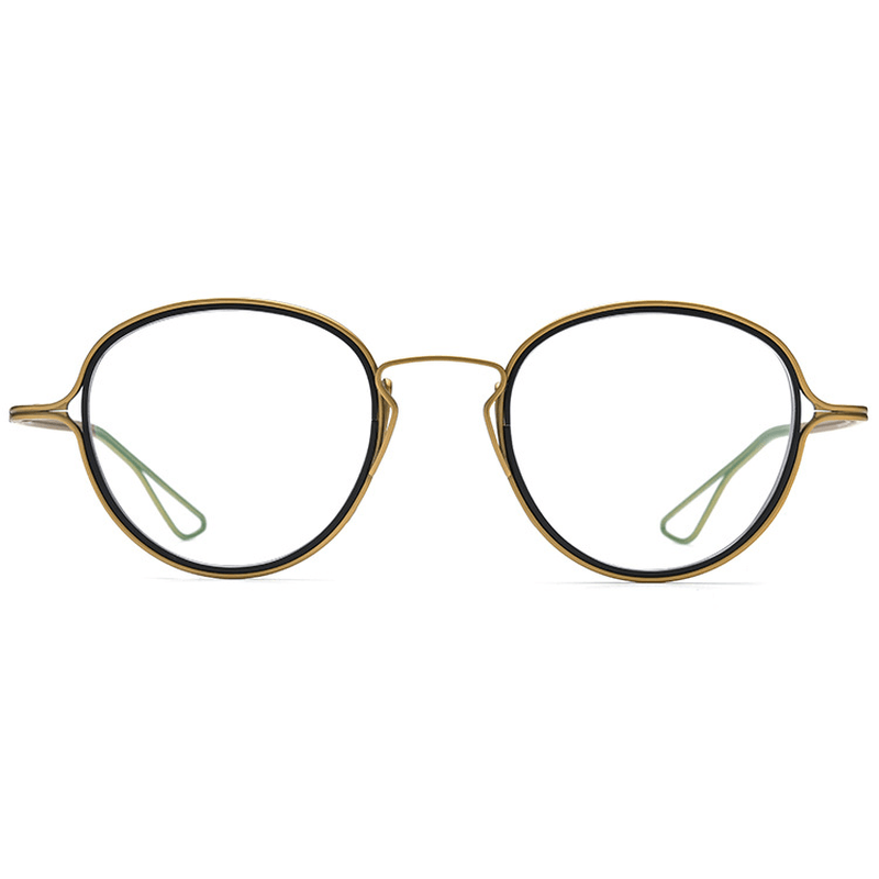 Neo Punk Vintage Titanium Eyeglass Frame Round - MRSLM