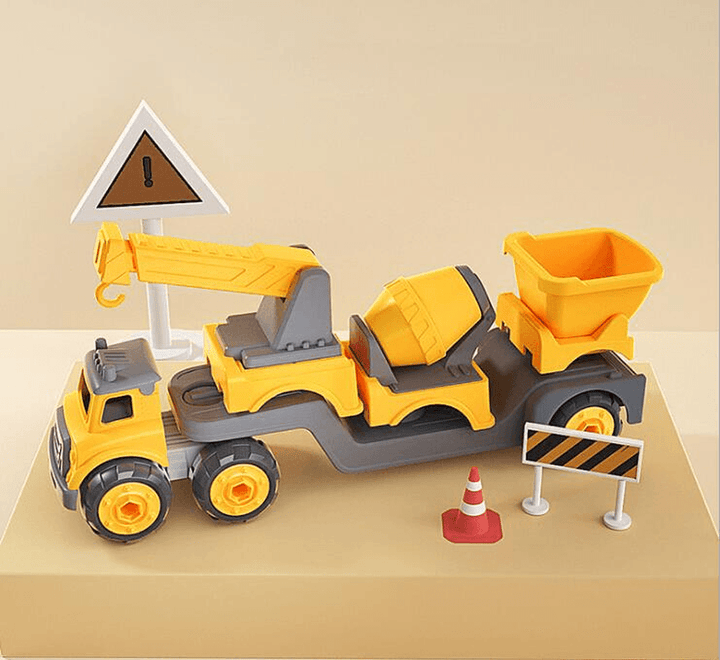 Screw and Assemble Block Engineering Truck Toy - MRSLM