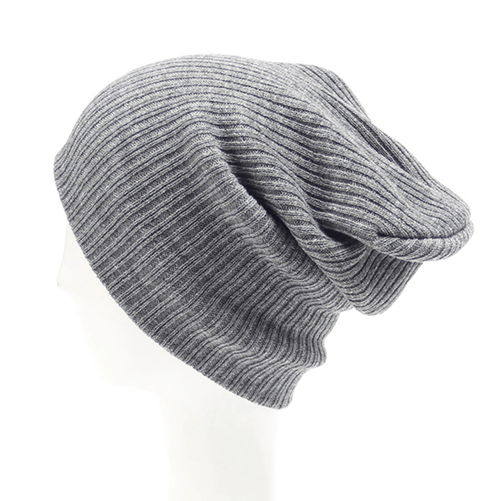 Winter Casual Knitted Warm Skullies Beanies Hats High Elastic Men Women Hat - MRSLM