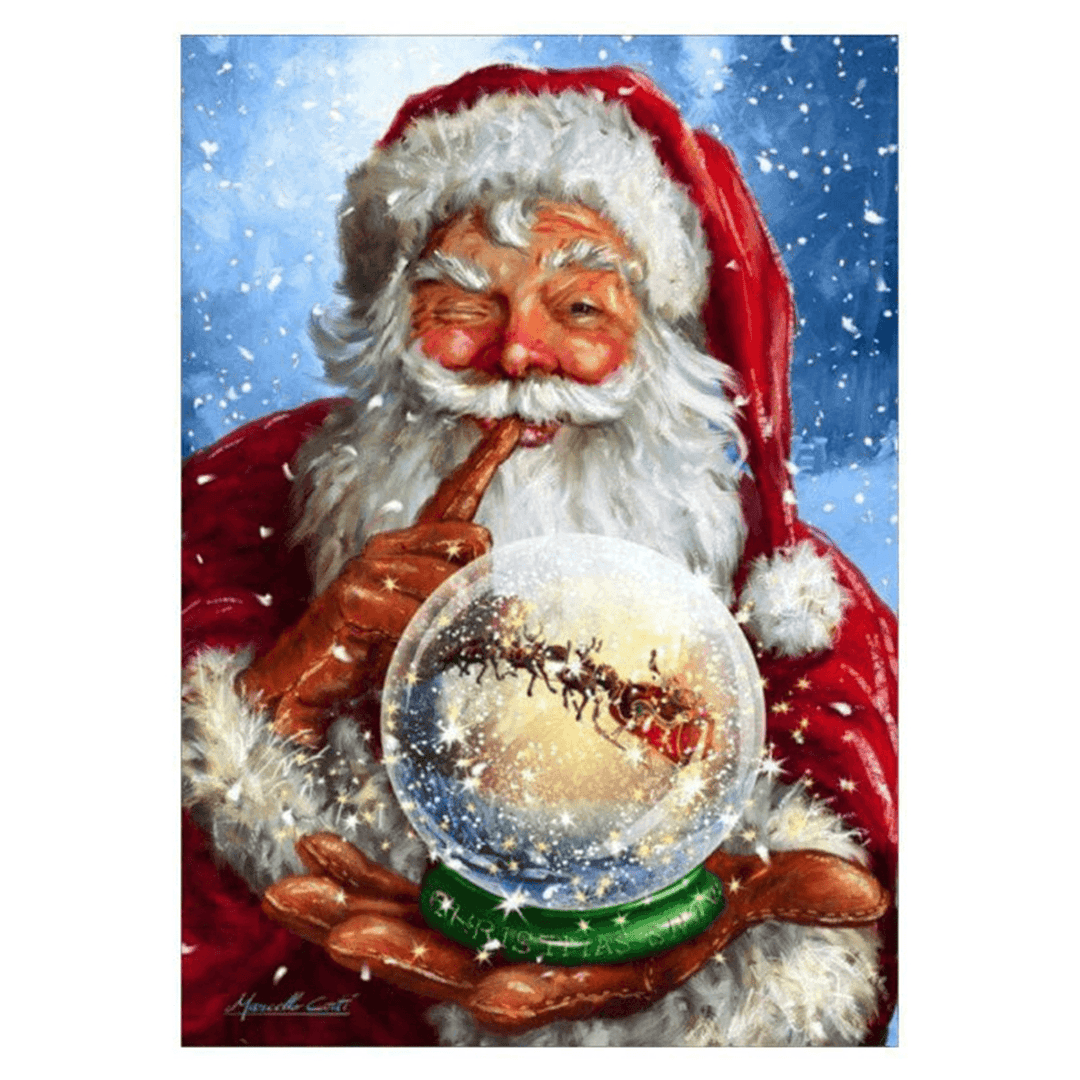 Full Drill Santa Claus DIY 5D Diamond Paintings Cross Stitch Kits Home Decorations - MRSLM