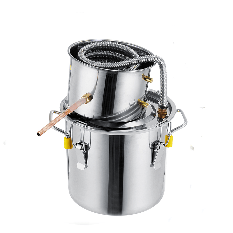 3GAL/5GAL/8GAL Water Distiller Alcohol Distiller Stainless Boiler Liquid Making Equipment Kit - MRSLM