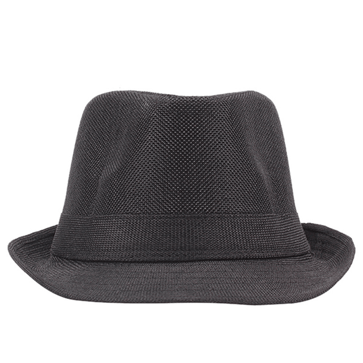 Men Unisex Linen Breathable Panama Fedora Jazz Dad Hats - MRSLM