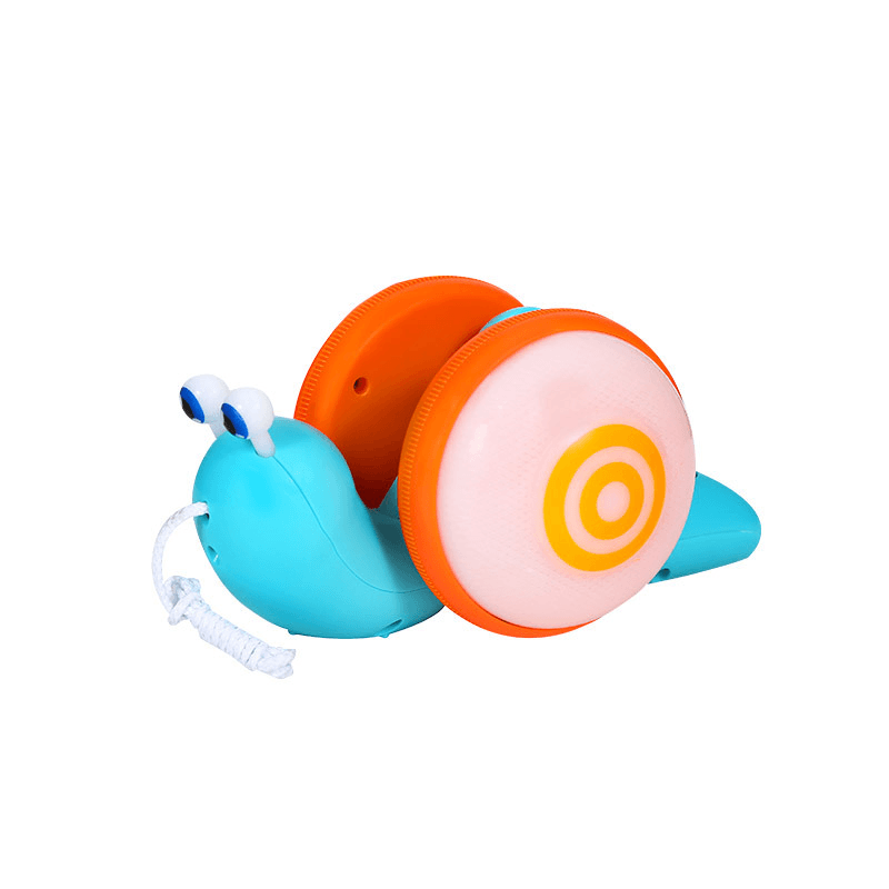 Snail Drag Toy Light Music Baby Pull Rope Cartoon Toy - MRSLM