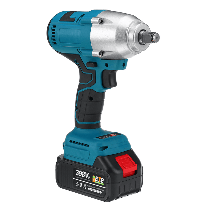 398VF 600N.M High Torque Brushless Cordless Electric Impact Wrench 1/2" Square Drive W/ None/1/2 Battery for Makita - MRSLM