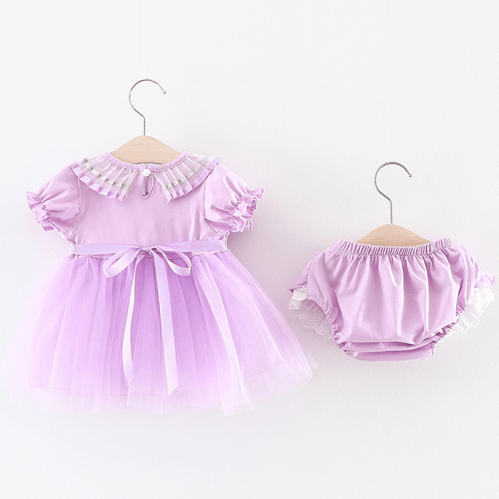 Female Baby Dress, Girls Summer Short Sleeved Princess Skirt, Infant Children'S Wear 0-1-2-3 Half Year Old 782 - MRSLM