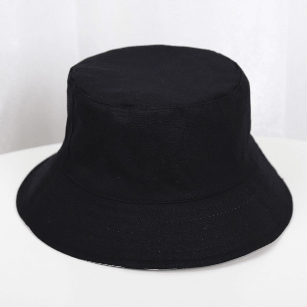 Unisex Double-Side-Wear Beach Hat Overlay Leaves Print Outdoor Fishing Hunting Hat Bucket Hat - MRSLM