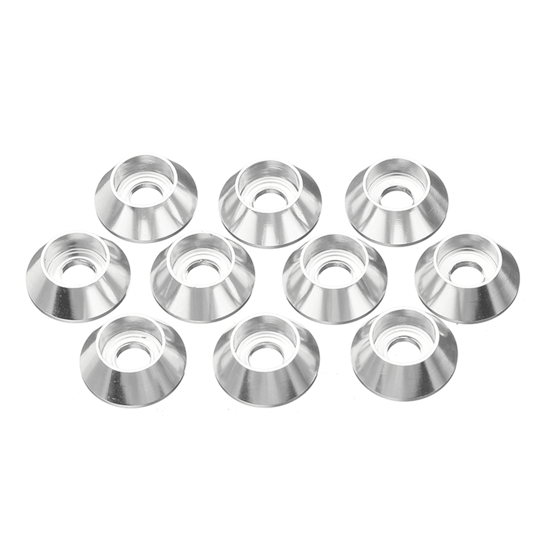 Suleve™ M6AN1 10Pcs M6 Cup Head Hex Screw Gasket Washer Nuts Aluminum Alloy Multicolor - MRSLM