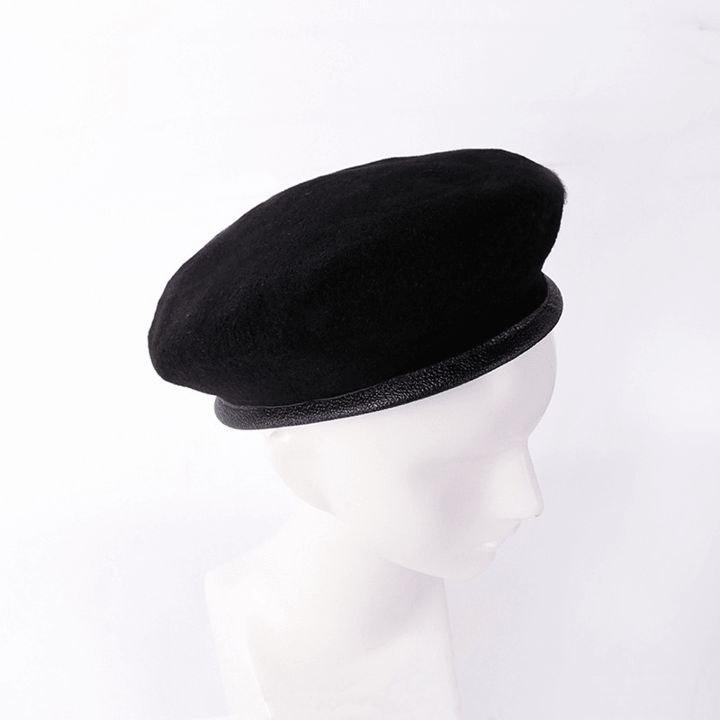 Pure Wool Beret Mushroom Painter Hat - MRSLM