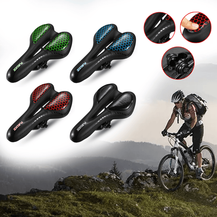 BIKIGHT Breathable Shock Absorption Bike Saddles Mountain Bike Saddle Cushion Bike Commonpents Bicycle Saddles - MRSLM