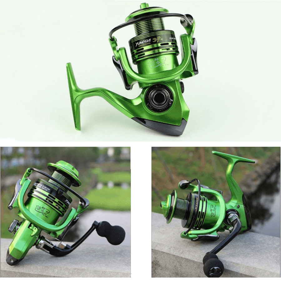 ZANLURE XF2000-5000 5.5:1 13+1BB Left/Right Hand Fishing Reel Pre-Loading Spinning Fishing Wheel - MRSLM