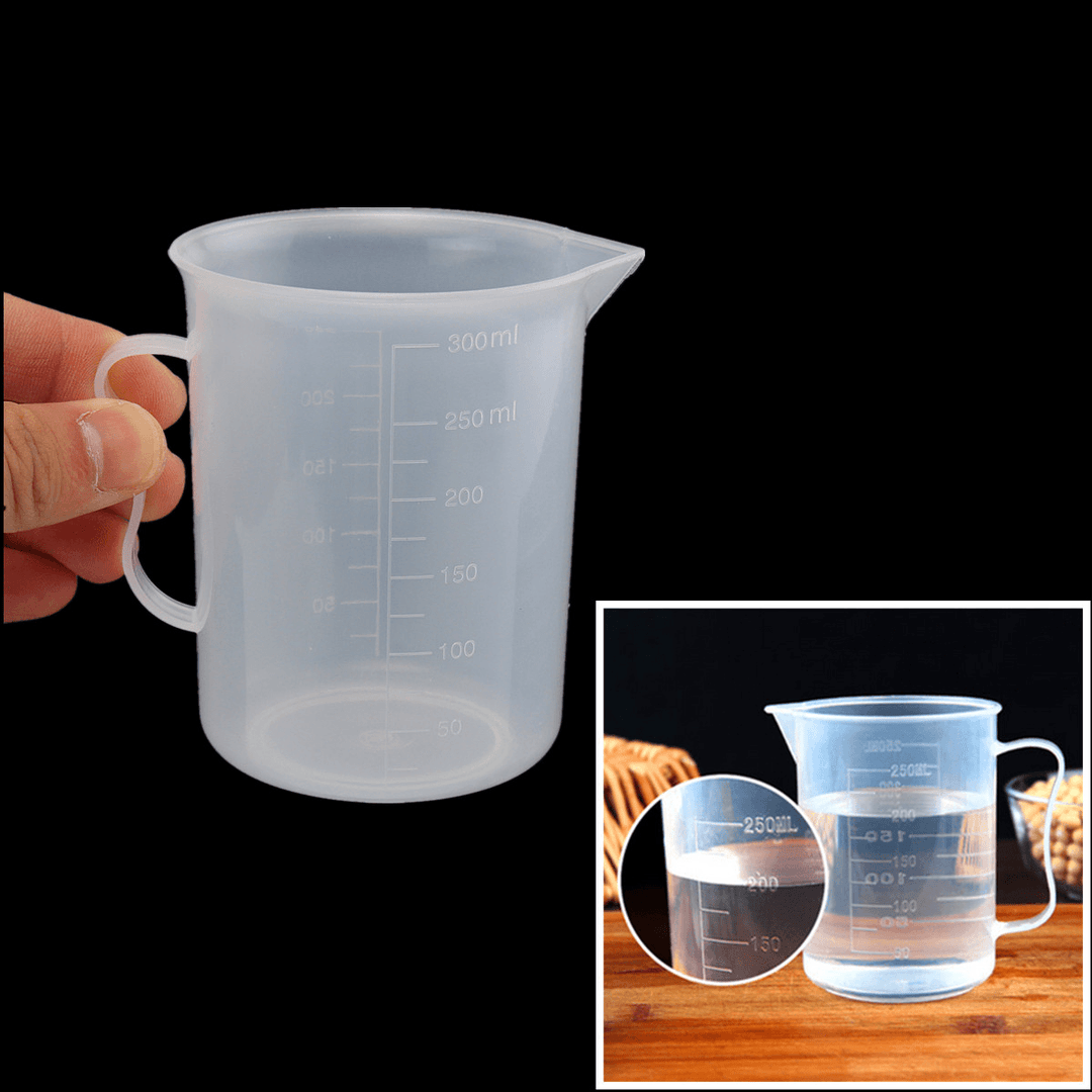 250Ml Plastic Measuring Cup Clear Double Graduated Cylindrical Measuring Jug - MRSLM