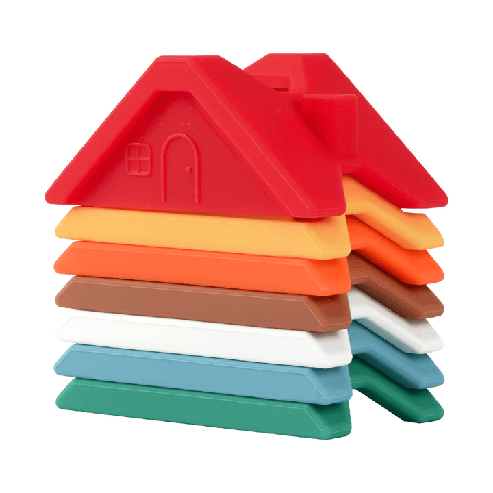 Silicone Jenga Building Blocks Children'S Toys Early Education - MRSLM