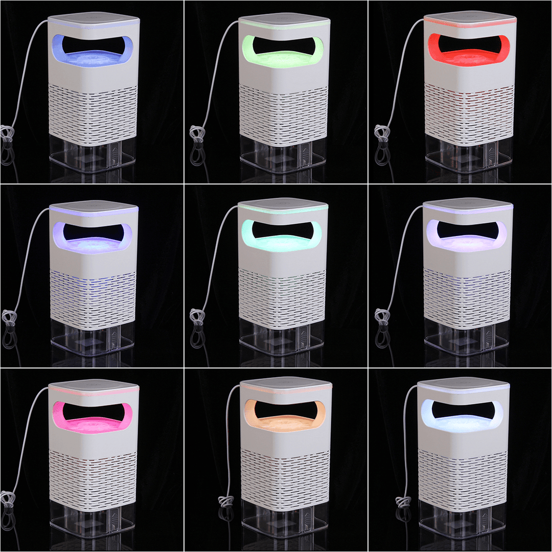 UV Mosquito Killer Lamp USB Repellent Mosquito Dispeller Light with Colorful Night Light - MRSLM