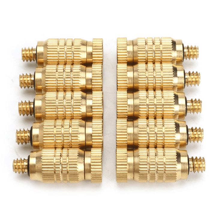 10Pcs 4Mm Male Threaded Brass Misting Fogging Nozzle Spray Sprinkler Head Irrigation Cooling - MRSLM