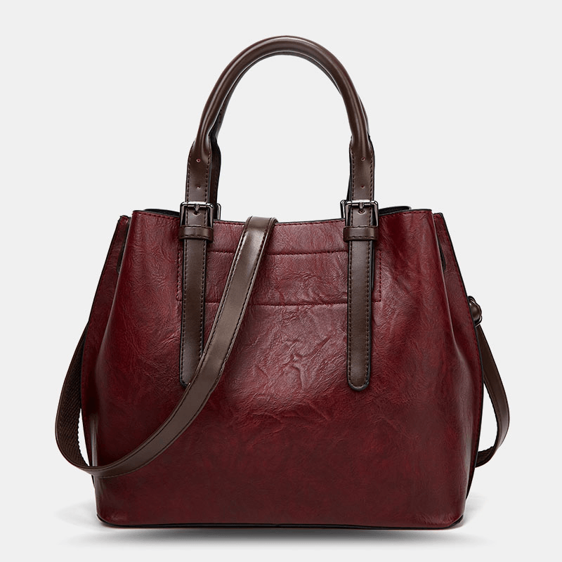 Women Lightweight Breathable Soft Vintage Large Capacity Crossbody Bag Shoulder Bag Handbag - MRSLM