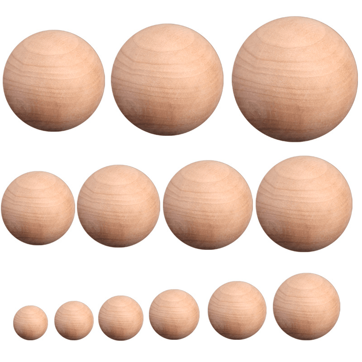 Solid Wood Color Wooden Ball - MRSLM