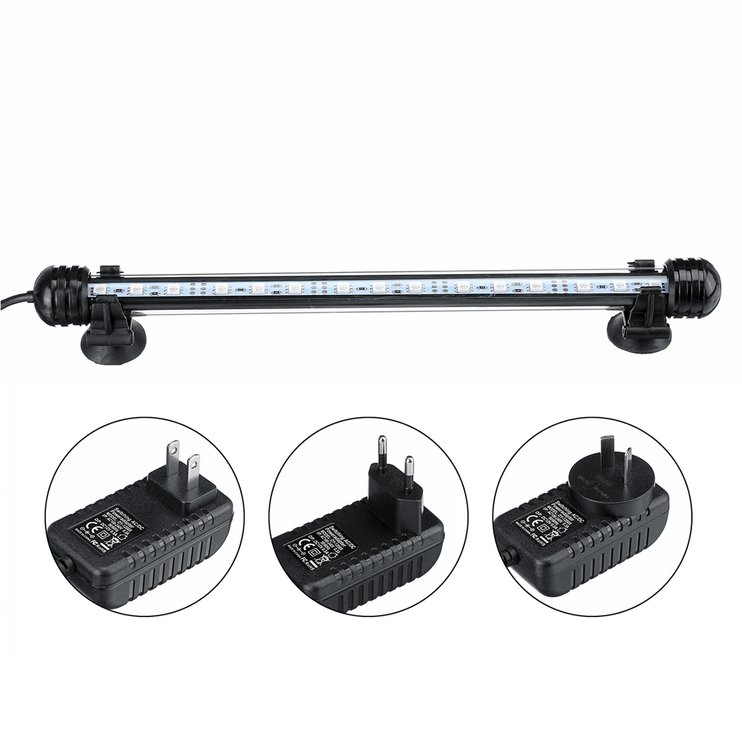 28Cm RGB APP LED Aquarium Fish Tank Light Submersible Waterproof Bar Strip Lamp - MRSLM