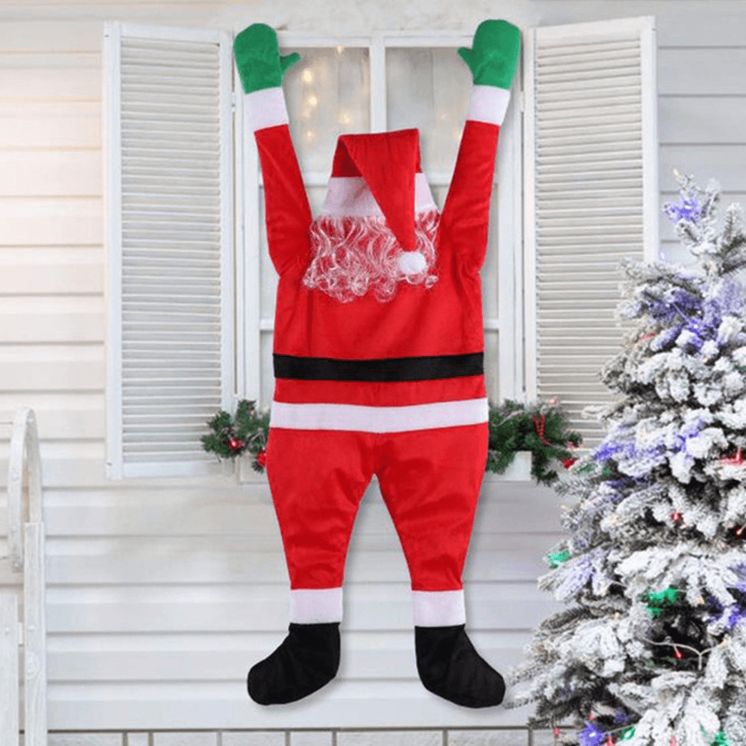 Christmas Santa Claus Pendant Decor Hanging Big Santa Clothes Xmas Happy New Year Door Window Car Decoration - MRSLM