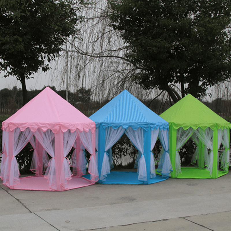 Children'S Hexagonal Princess Castle Tent - MRSLM