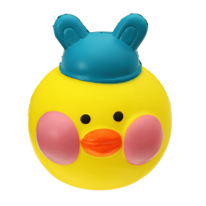 Yellow Duck Squishy 10*8.5*9Cm Slow Rising with Packaging Collection Gift Soft Toy - MRSLM