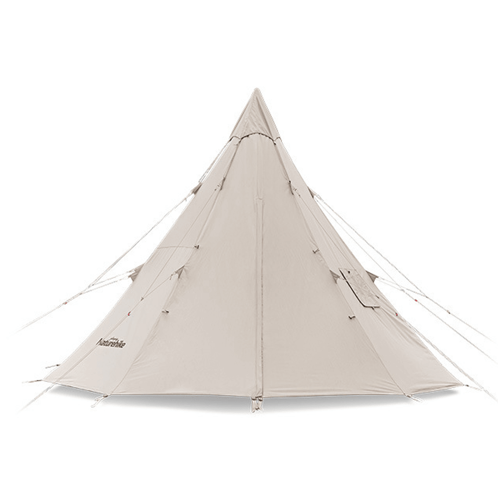 Naturehike 3-4 People Pyramid Camping Tent Cotton Breathable Large Canopy Awning Outdoor Travel - MRSLM