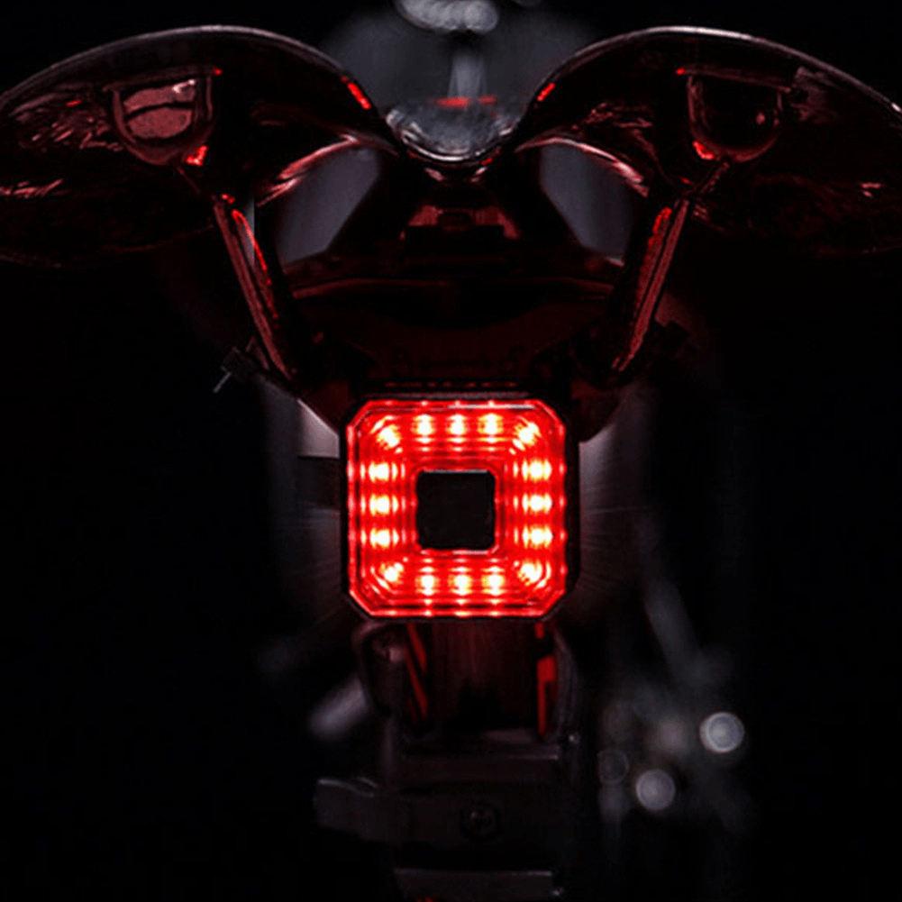 BIKIGHT Bike Light Set Super Bright Front Headlight Rear Taillight USB Rechargeable 6 Modes Adjustable Waterproof LED Flashlight Cycling - MRSLM
