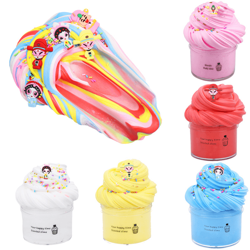 Cotton Mud Slime Puff Glue Toy Color Mud Set - MRSLM